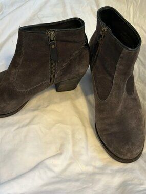 n.d.c. Made by Hand Charcoal Gray Suede Leather Ankle Boots EU 37